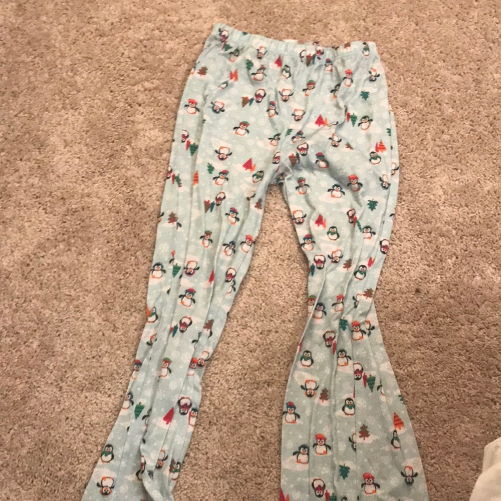 Blue pajama pants